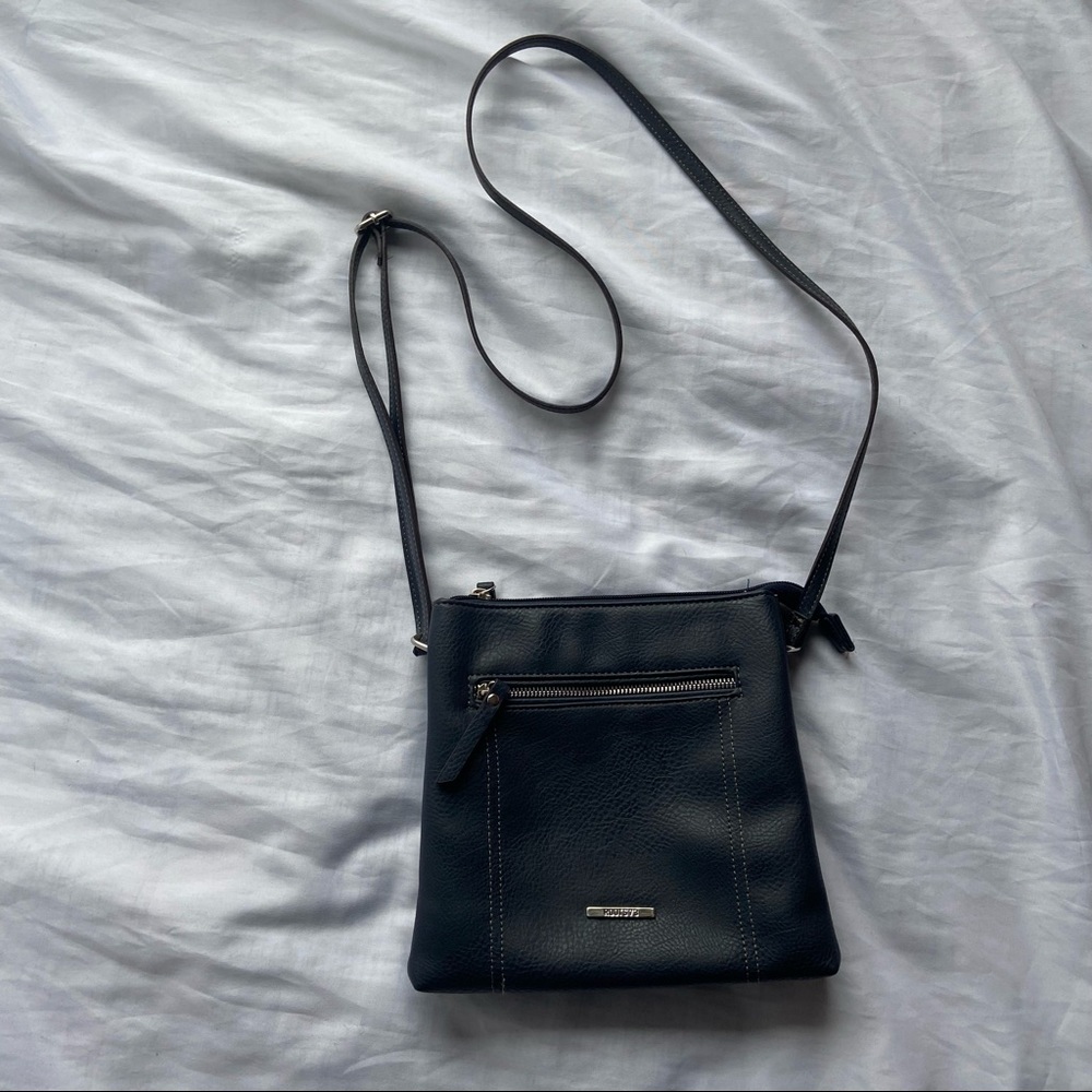 VEGAN Roots Crossbody Navy Purse